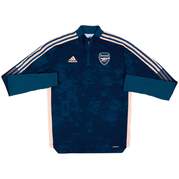 2020-21 Arsenal adidas Haut d'entraînement 1/4 Zip - 9/10 - (M)