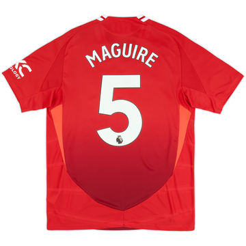 2024-25 Manchester United Maillot Domicile Authentique Maguire #5