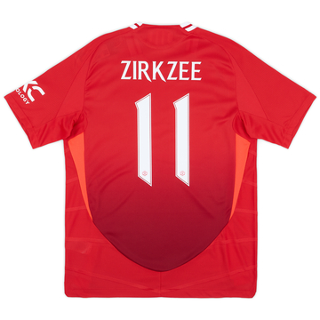 2024-25 Manchester United Maillot Domicile Authentique Zirkzee #11
