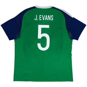 2016-17 Irlande du Nord Maillot domicile J.Evans #5 - 5/10 - (XL)