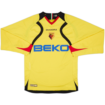 2007-08 Watford Maillot Domicile Manches Longues - 5/10 - (M)