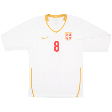 2008-10 Serbia Maillot Version Joueur Extérieur ML #8 - 8/10 - (XL)