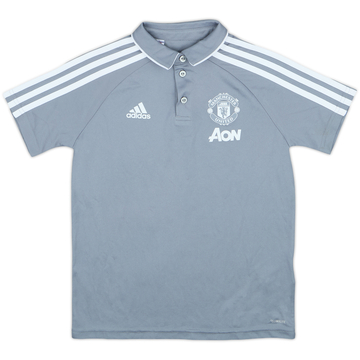 2017-18 Manchester United adidas Polo - 9/10 - (S.Boys)