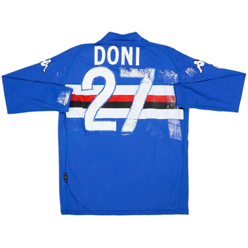 Maillot Sampdoria domicile ML 2004-05 version match Doni #27