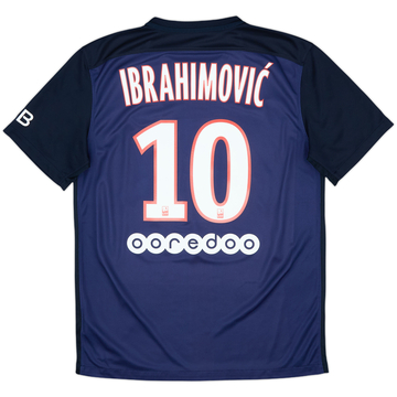 2015-16 Paris Saint-Germain Maillot Domicile Ibrahimovic #10 - 9/10 - (M)