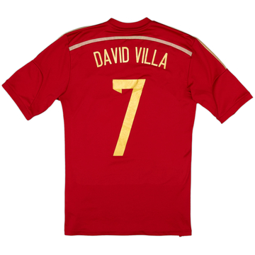 2013-15 Maillot domicile Espagne David Villa #7 - 7/10 - (S)