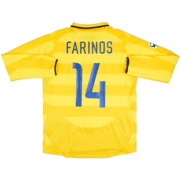 2003-04 Inter Milan Maillot porté en match manches longues extérieur Farinos #14
