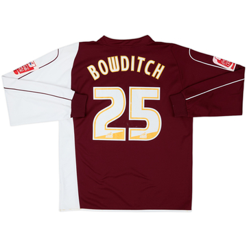2007-08 Northampton Maillot de match domicile manches longues Bowditch #25