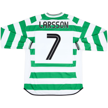 2001-03 Celtic Maillot domicile manches longues Larsson #7 - 8/10 - (L)