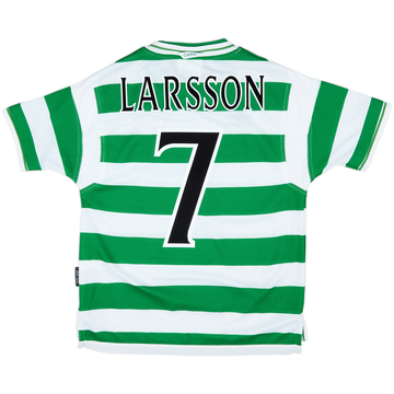 1999-01 Celtic Maillot Domicile Larsson #7 - 7/10 - (Y)