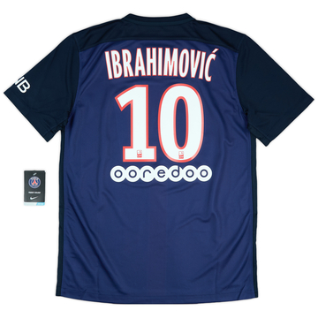 2015-16 Paris Saint-Germain Home Shirt Ibrahimovic #10
