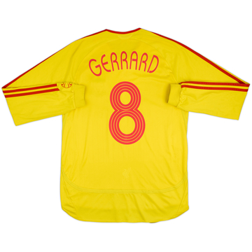 2006-07 Liverpool Maillot Extérieur ML Gerrard #8 - 6/10 - (M)