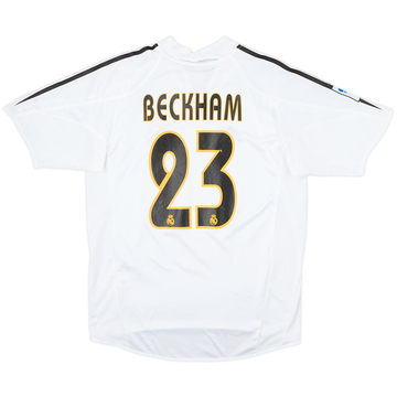 2004-05 Real Madrid Maillot Domicile Beckham #23 - 7/10 - (S)