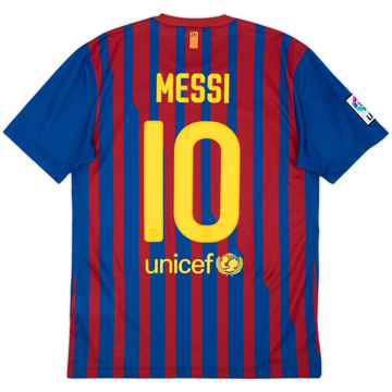 2011-12 Barcelona Maillot Domicile Messi #10 - 10/10 - (L)