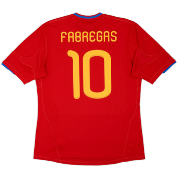 Maillot domicile Espagne 2009-10 Fabregas #10 - 8/10 - (L)