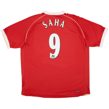 2006-07 Manchester United Maillot domicile Saha #9 - 4/10 - (XL)