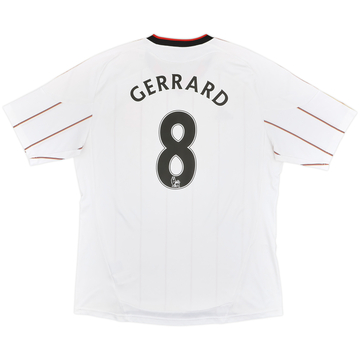 2010-11 Liverpool maillot extérieur Gerrard #8 - 5/10 - (XL)