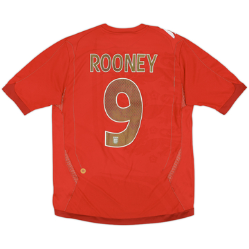 Maillot extérieur Angleterre 2006-08 Rooney #9 - 6/10 - (M)