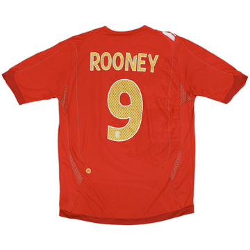 2006-08 England Maillot extérieur Rooney #9 - 5/10 - (S)