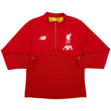 2019-20 Liverpool New Balance Haut d'entraînement 1/4 Zip - 8/10 - (XL.Boys)