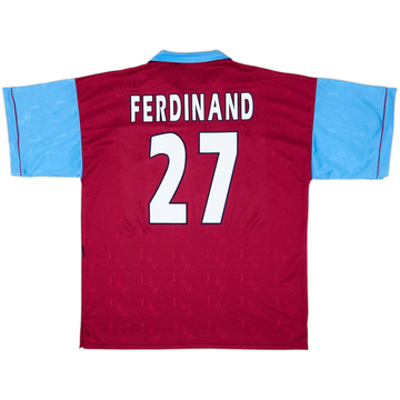 1995-97 West Ham Maillot domicile centenaire Ferdinand #27 - 8/10 - (XXL)