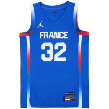 2024-25 France National Basketball Wembanyama #32 Jordan Swingman Maillot Domicile - 9/10 - (S)