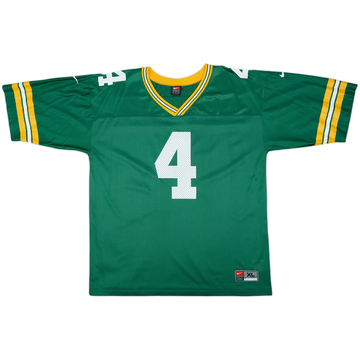 1997-00 Green Bay Packers Favre #4 Nike Maillot domicile - 8/10 - (XL)