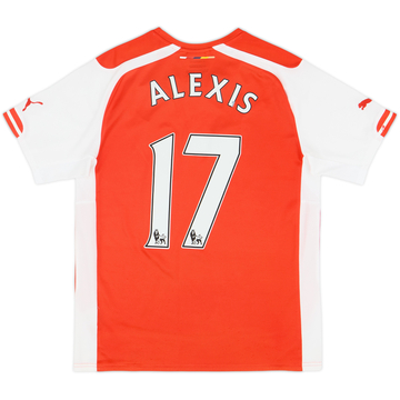 2014-15 Arsenal Maillot Domicile Alexis #17 - 6/10 - (S)