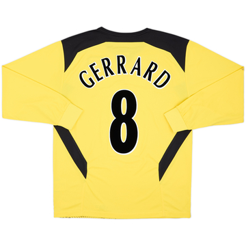 2004-06 Liverpool Maillot Extérieur Manches Longues Gerrard #8 - 5/10 - (M)