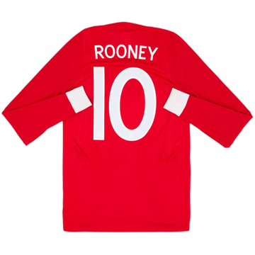 2010-11 England Maillot Extérieur Manches Longues Rooney #10 - 8/10 - (XS)