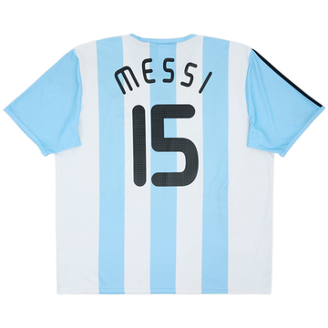 2007-09 Argentina Maillot domicile basique Messi #15 - 6/10 - (3XL)
