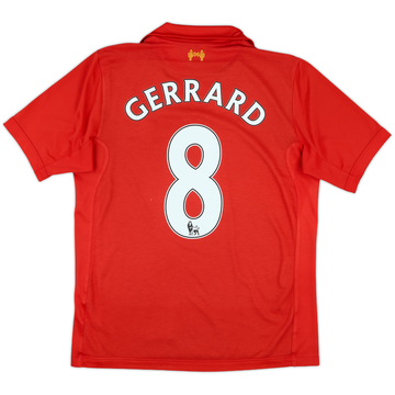 2012-13 Liverpool Maillot domicile Gerrard #8 - 6/10 - (S)