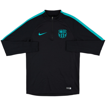 2016-17 Barcelona Nike Haut d'entraînement 1/4 zip - 8/10 - (S)