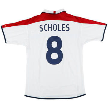 2003-05 England Maillot domicile Scholes #8 - 7/10 - (M)