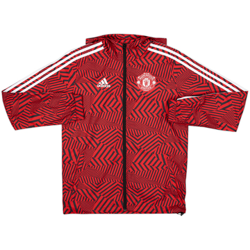 2020-21 Manchester United adidas Veste de survêtement à capuche - 8/10 - (XS)
