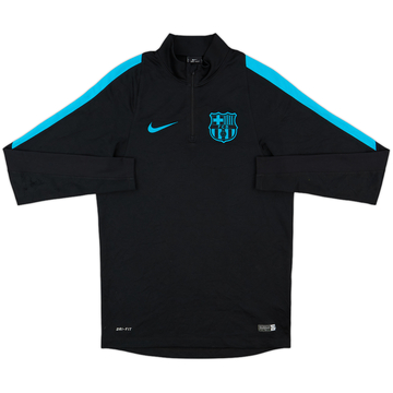 2015-16 Barcelona Nike Haut d'entraînement 1/4 zip - 5/10 - (S)