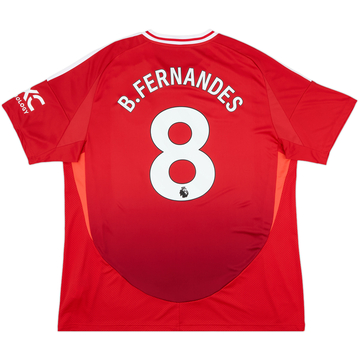 2024-25 Manchester United Maillot Domicile B.Fernandes #8 - 8/10 - (XXL)