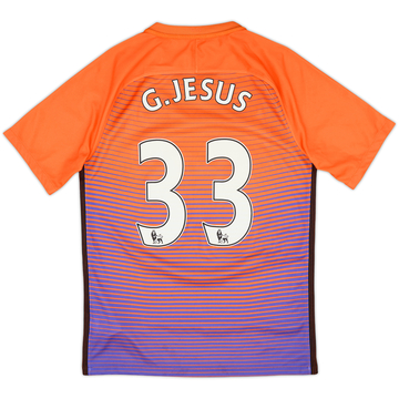 2016-17 Manchester City Troisième maillot G. Jesus #33 - 8/10 - (S)