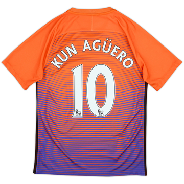 2016-17 Manchester City Maillot Third Kun Aguero #10 - 7/10 - (S)
