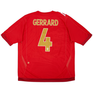 2006-08 England Maillot extérieur Gerrard #4 - 5/10 - (XXL)