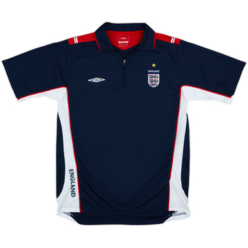 2004-05 England Umbro Polo 1/4 zip - 9/10 - (M)