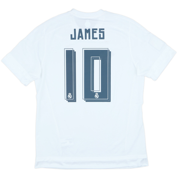 2015-16 Real Madrid Maillot Domicile James #10 (L)