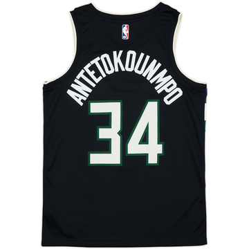 2019-20 Milwaukee Bucks Antetokounmpo #34 Maillot Nike Swingman Alternate - 9/10 - (M)