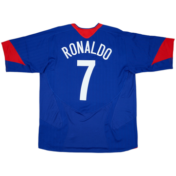 2005-06 Manchester United Maillot Extérieur Ronaldo #7 (XL)