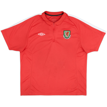 2010-11 Wales Umbro Polo 1/4 Zip - 8/10 - (L)