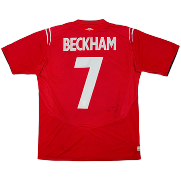2004-06 Angleterre Maillot extérieur Beckham #7 - 4/10 - (M)