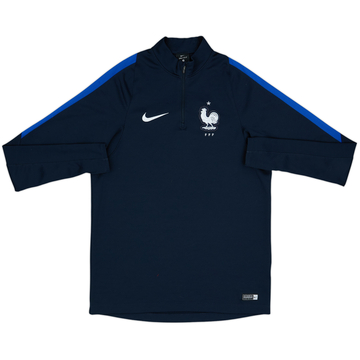 2018-19 France Nike Haut d'entraînement 1/4 Zip - 8/10 - (M)