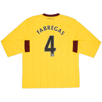 2010-13 Arsenal Maillot extérieur manches longues Fabregas #4 - 8/10 - (XL)