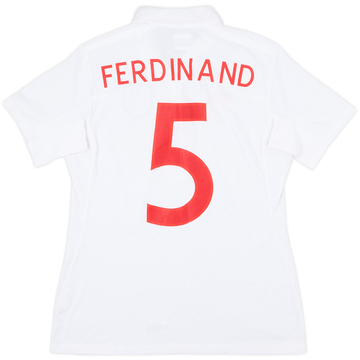 2009-10 England Maillot domicile Ferdinand #5 - 10/10 - (Femme M)