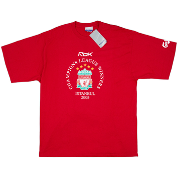 2005-06 Liverpool T-shirt coton Vainqueurs de la Champions League (XXL)